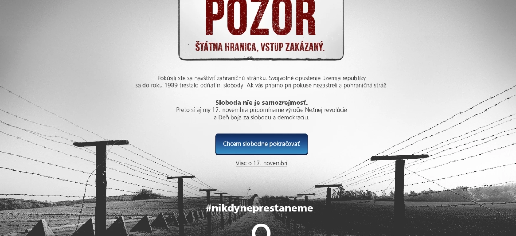 Železná opona opět spadla!